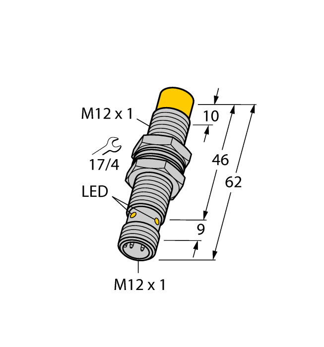 NI4-M12-IOLU69X2-H1141 Sensor inductivo – Con salida analógica y comunicación IOLink - Imagen 2