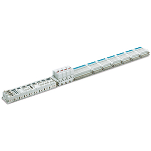 Bloque compatible con 64 estaciones, electroválvulas compactas de 5 vías de tipo plug-in Modelo con transductor electroneumático integrado – JSY3000-P