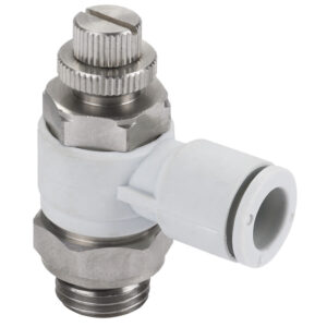 E0K510428  Regulador de caudal Pneufit E Banjo (salida), OD 4mm, G14