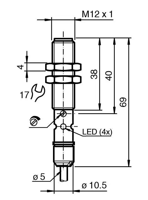CBB4-12GH70-E0 Sensor capacitivo - Imagen 3