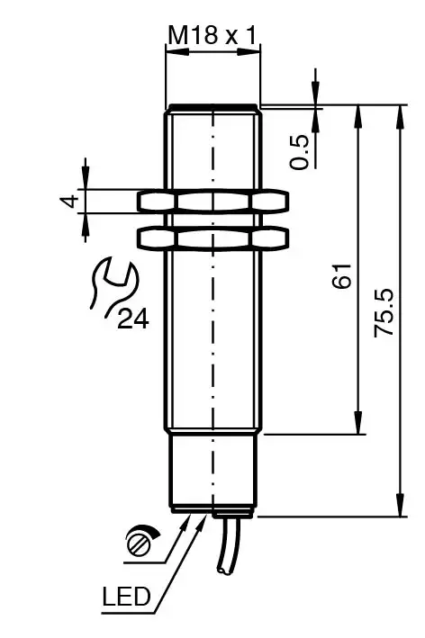 CBB8-18GS75-E2 Sensor capacitivo - Imagen 3